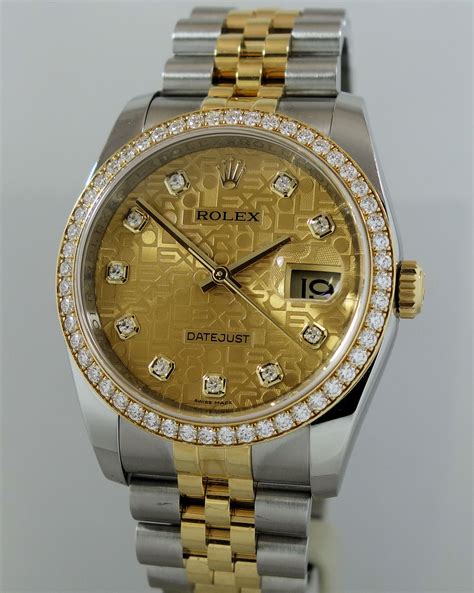 Rolex diamond dial bezel